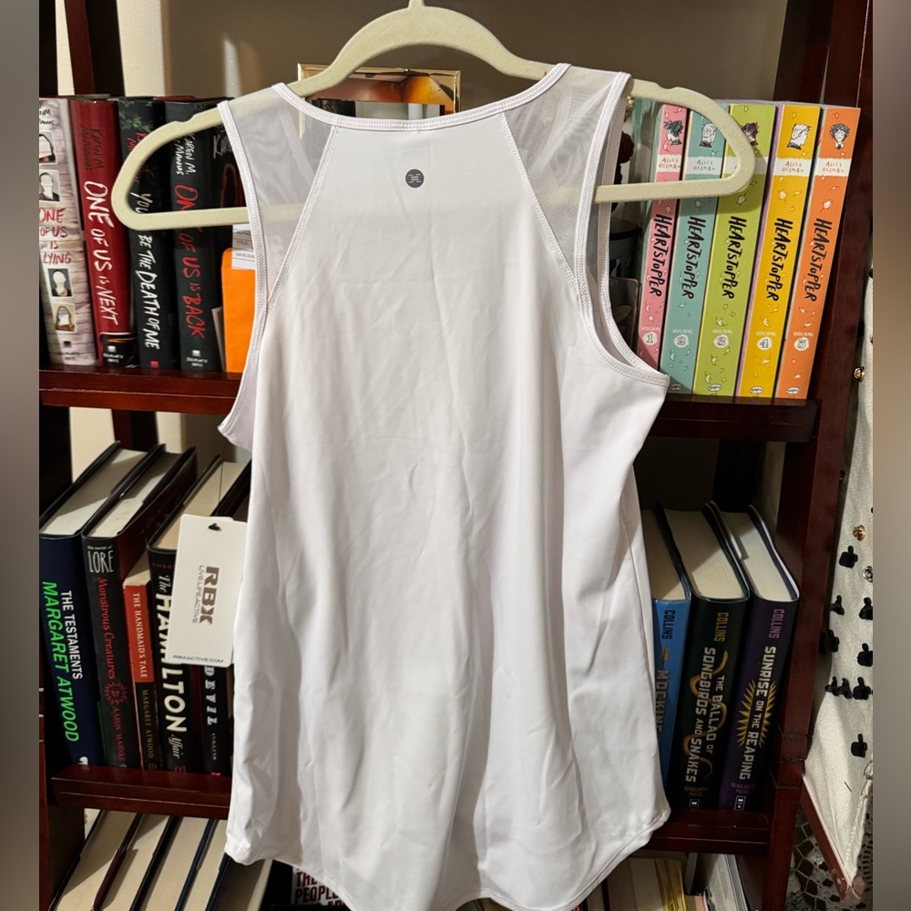 RBX White Fitted Sleeveless Tank Top - Picture 6 of 8